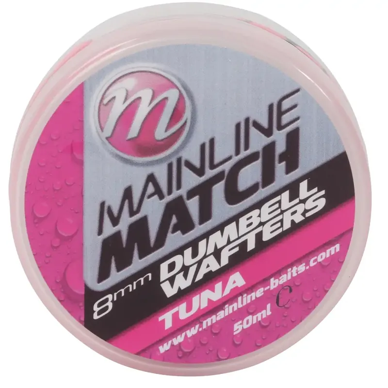 MAINLINE Match Dumbell Wafters Pink Tuna (50ml) 6 mm Snelle Levering