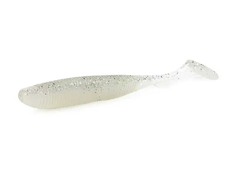 MOLIX RA Shad 4" FLAT (10.2cm) (5stuks) White Shad Voordeelprijs