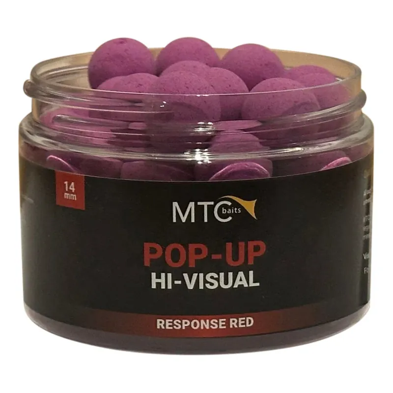 MTC BAITS Pop-Up Hi-Visual Response Red 14 mm Laatste Kans