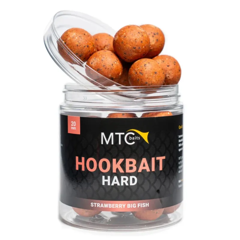 MTC BAITS Hookbait Hard Strawberry Big Fish 16 mm Tijdelijk Beschikbaar