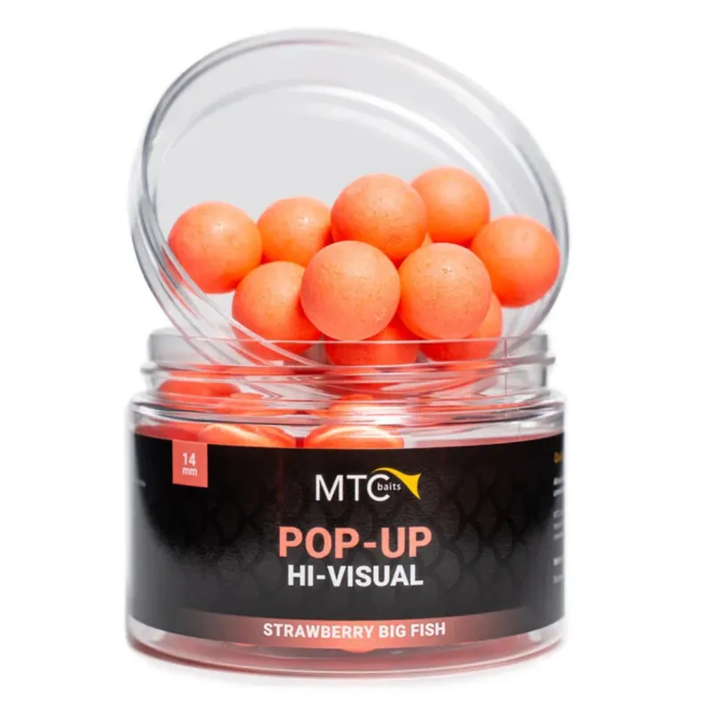 MTC BAITS Pop-Up Hi-Visual Strawberry Big Fish 12 mm Merkproduct