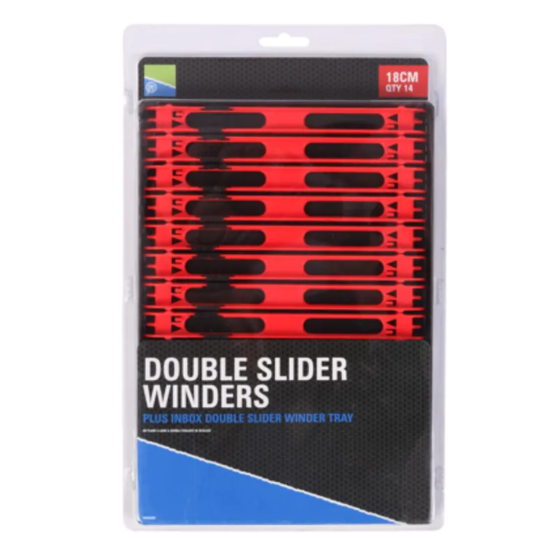 Uitverkoop PRESTON Double Slider Winders incl. Box 18cm