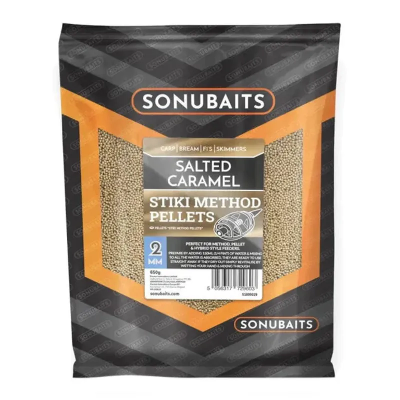 SONU BAITS Method Pellet Stiki Salted Caramel 2mm (650gr) Speciale Aanbieding