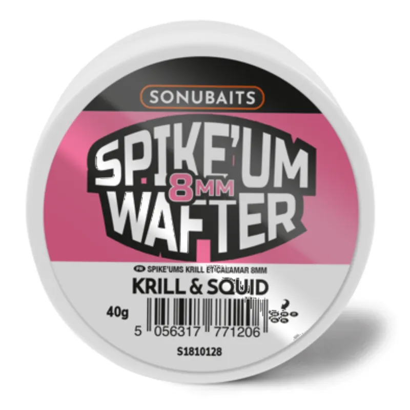 SONU BAITS Spike'um Wafter Krill & Squid 8mm (40gr) Beperkt Aanbod