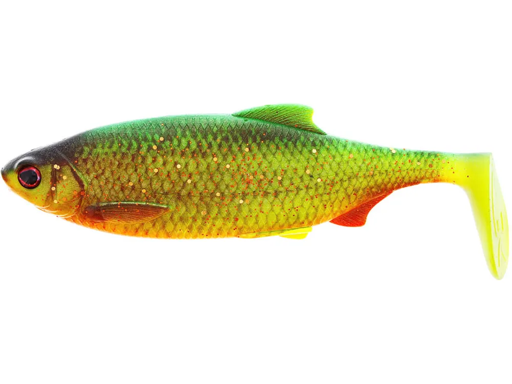 Laatste Kans WESTIN Ricky The Roach Shadtail (18cm) (85gr) FIRETIGER RUDD