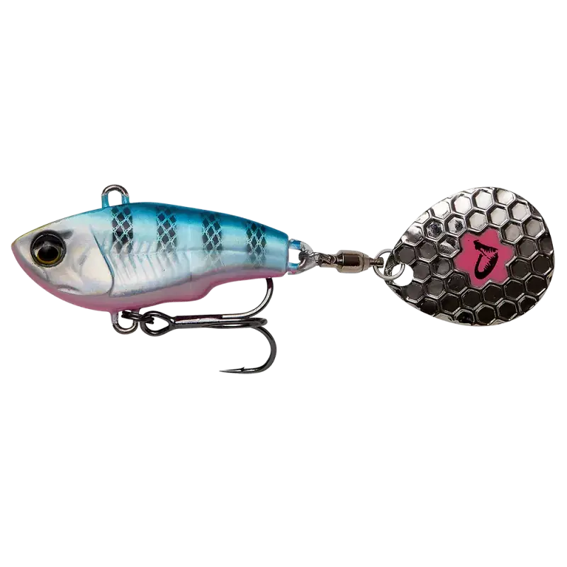 Flitsaanbieding Fat Tail Spin | 5,5cm | 9G | Sinking Bleu silver Pink