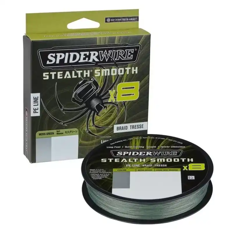 Spiderwire Stealth Smooth-8 Braid Green | 150M | 0.07MM | 6KG Merkproduct
