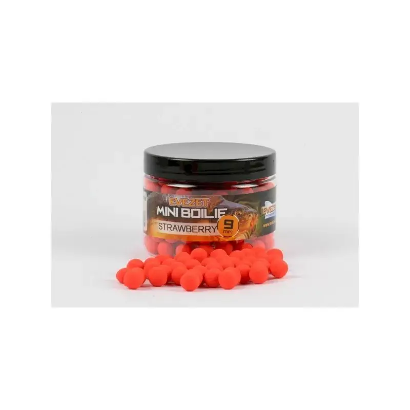 Dagaanbieding Mini Boilie In Pot | Strawberry | 9mm | 100gr