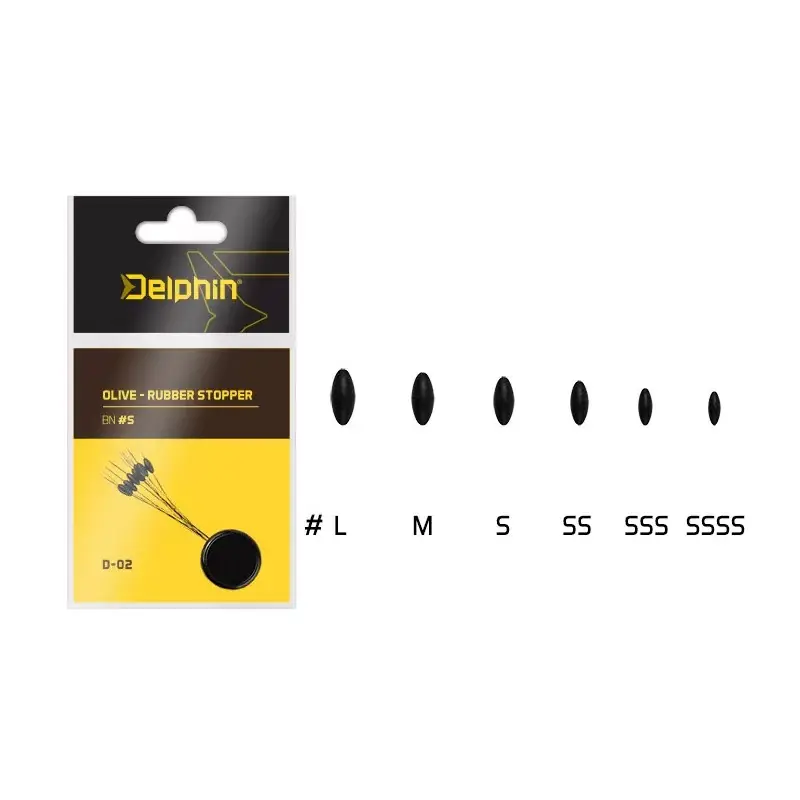 Koopje Delphin Olive Rubberen Stopper | Maat SSSS | 9 stuks