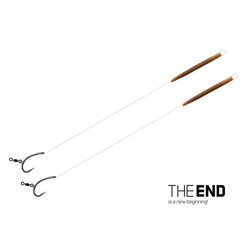 Premium Delphin THE END Fluorocarbon D-Rig | 20cm | 17lbs | #4
