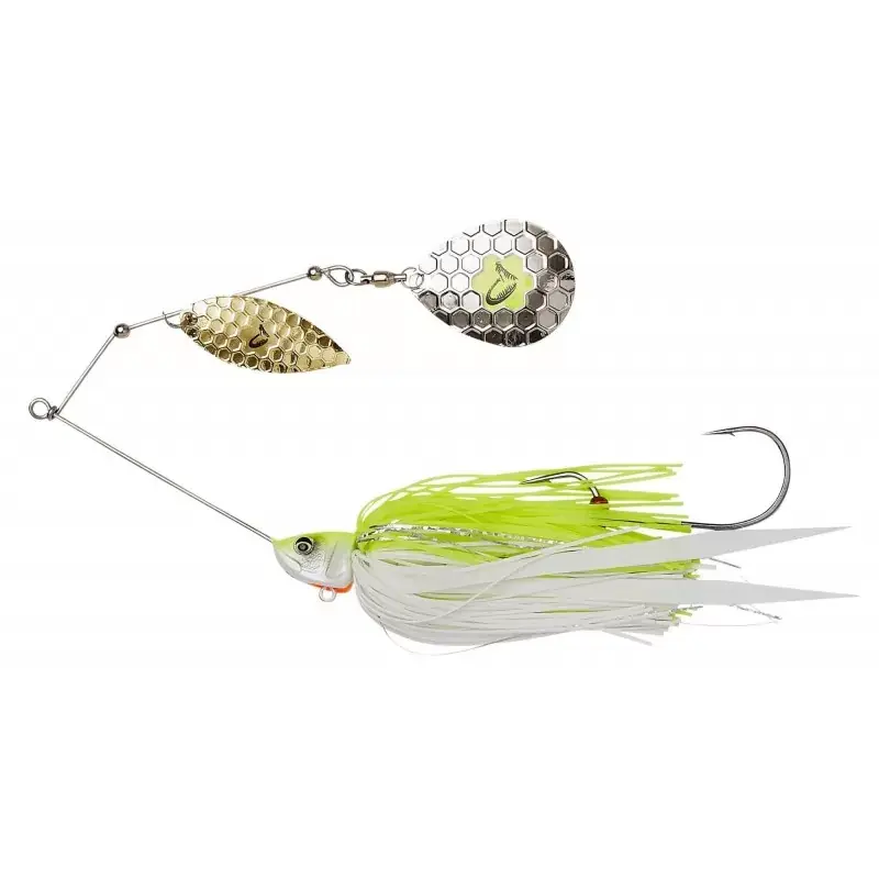 DA'Bush Spinnerbait | Yellow White Silver | 18cm | 42G Uitverkoop