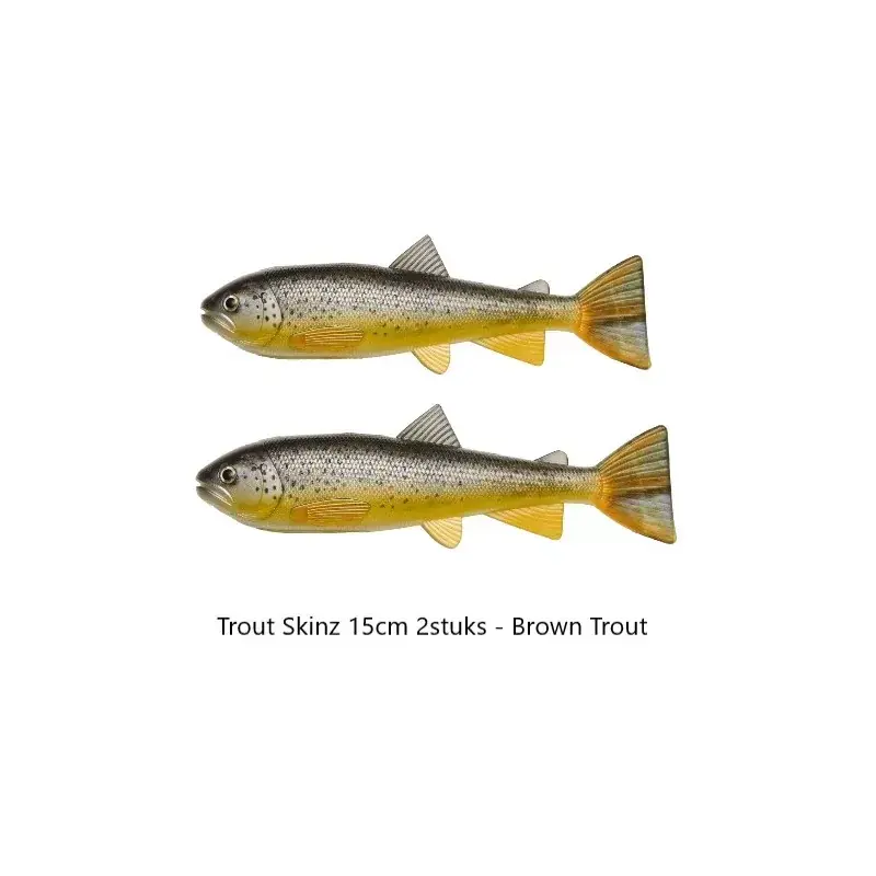 Trout Skinz 15 cm - 2 Stuks | Brown Trout Nu Kopen