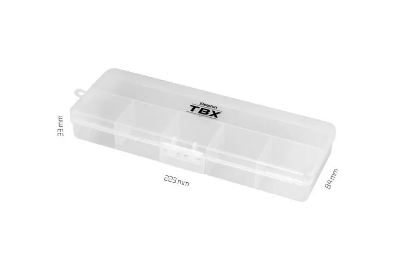 Direct Verzonden Delphin tacklebox TBX One 223-6P 22,3 x 8,4 cm