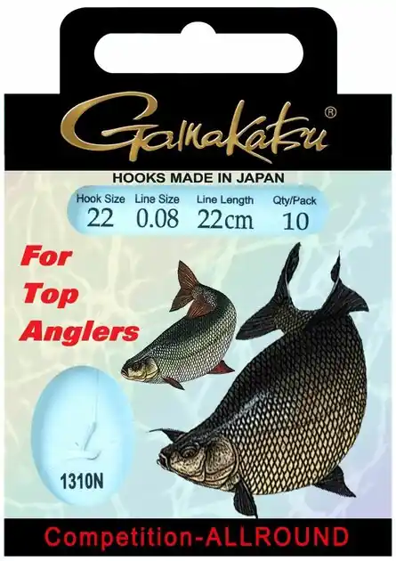 Rechtstreeks Van De Fabrikant Gamakatsu witvis onderlijn 22 cm Haak 1310B