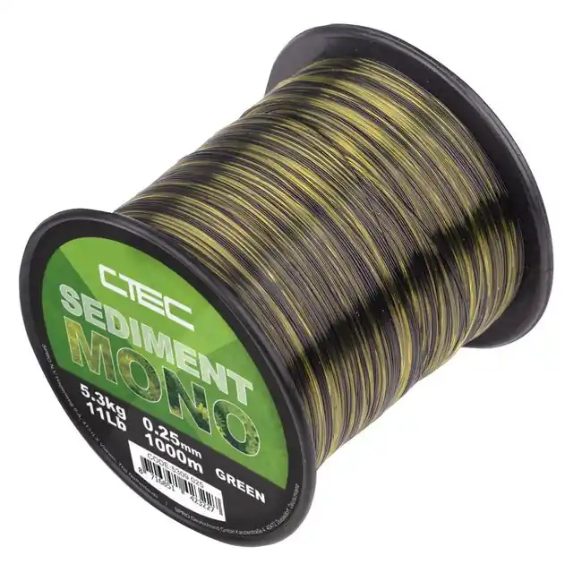Korting C-Tec sediment mono green karperlijn 1000 meter