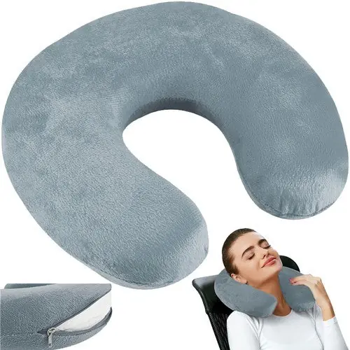 Trizand Reiskussen Deluxe - Memory Foam - Ergonomisch - Grijs Rechtstreeks Van De Fabrikant
