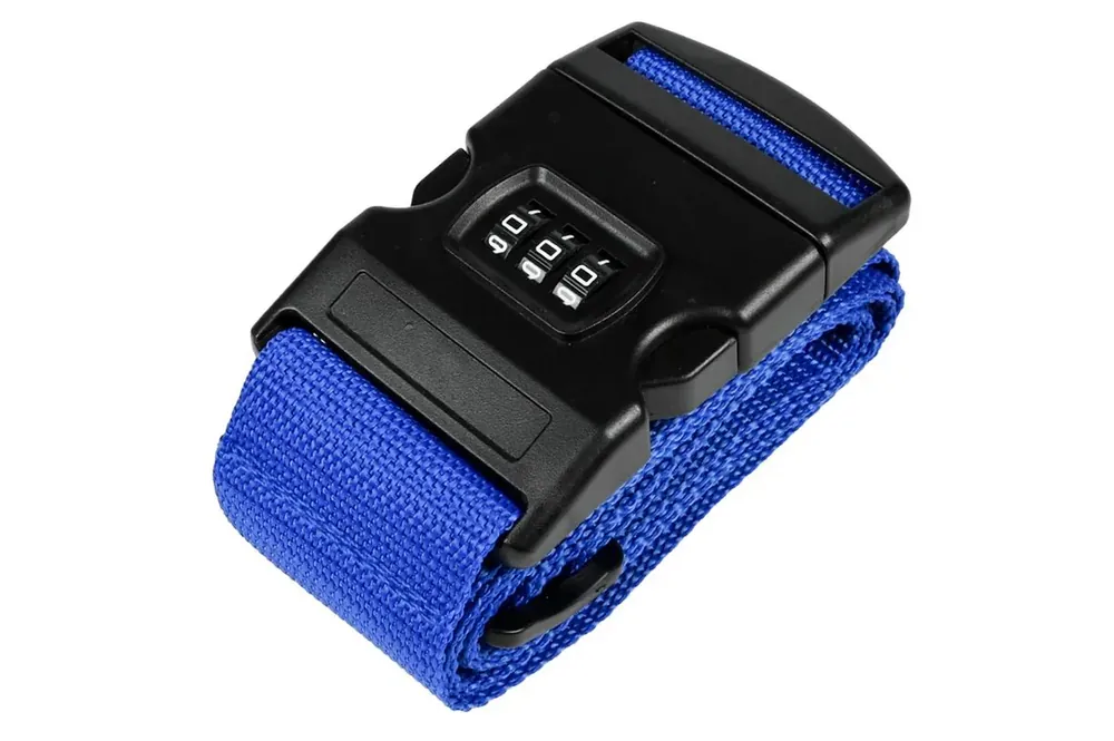 Direct Verzonden Benson Kofferspanband met Cijferslot - Blauw - 180 cm