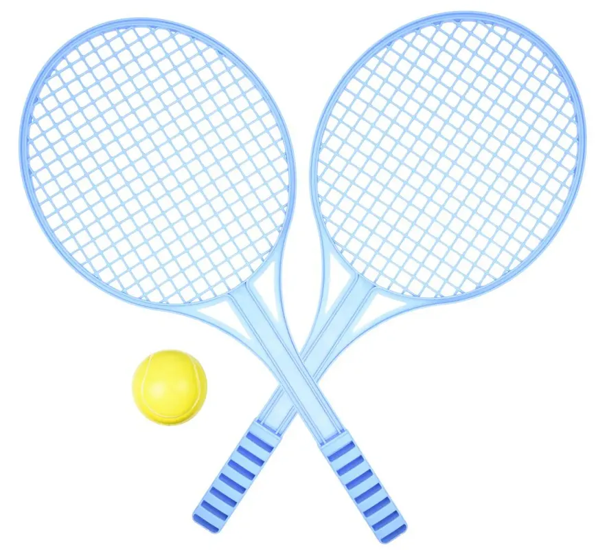 Benson Tennisset Plastic - 2 Rackets + Zachte Bal - 3-Delig Flitsaanbieding
