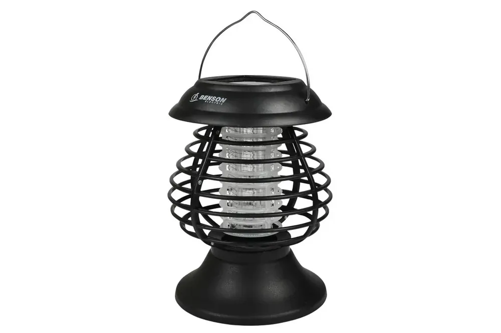 Benson Solar Muggenlamp & Insectenvanger – Blauw UV-Licht – 14x14x19.5 cm Finale Uitverkoop