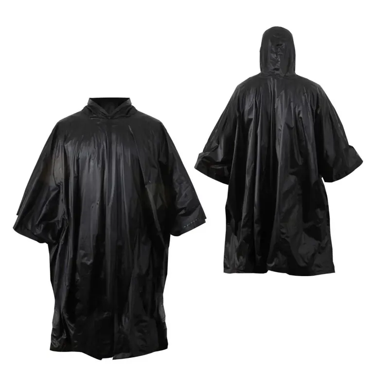 Nu Kopen Benson Regenponcho met Capuchon – Universele Maat – Lichtgewicht – Zwart