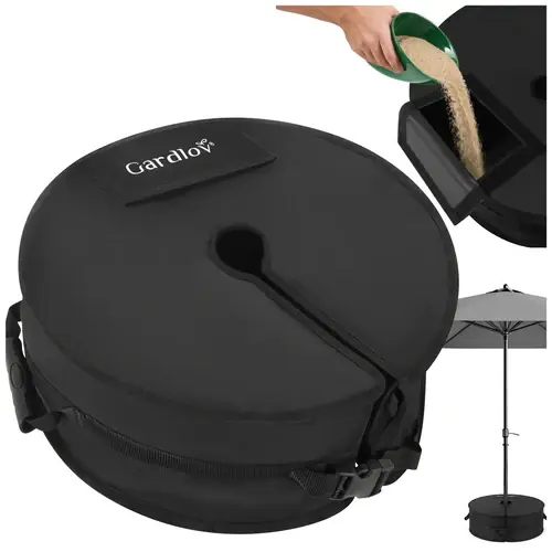Beperkte Voorraad Gardlov Parasolvoet Gewicht - 40 kg - Zwart - Voor Parasols