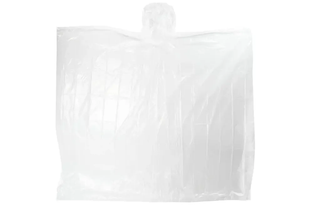Benson Wegwerp Regenponcho - Transparant - One Size - Compacte Noodponcho Koop Online