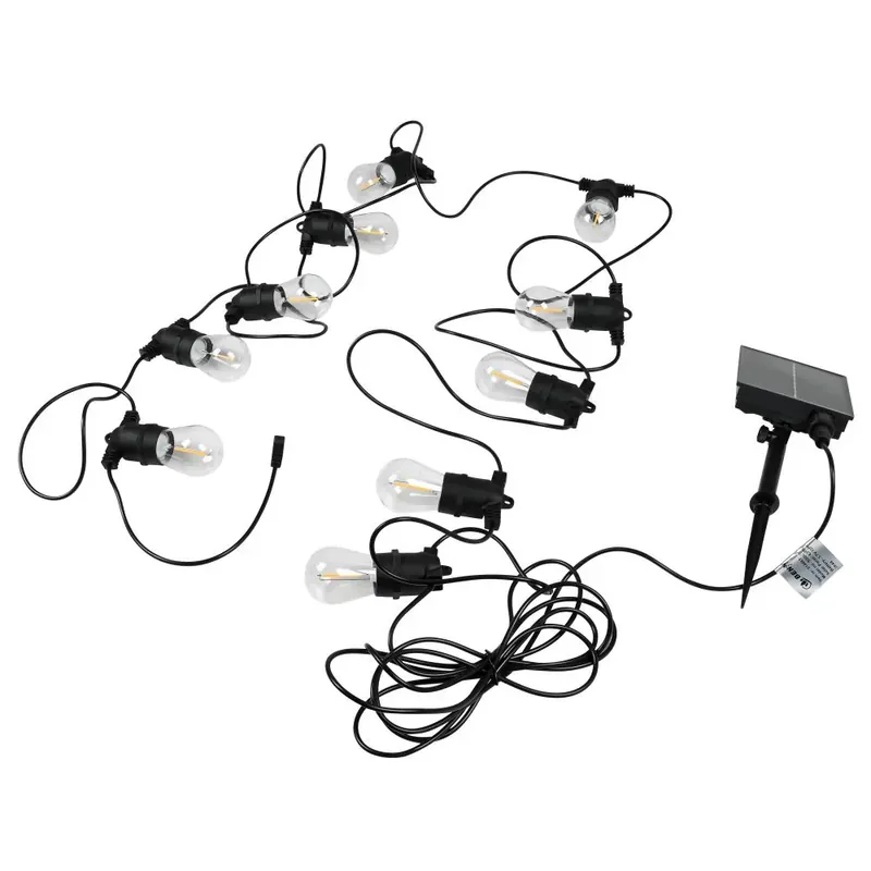 Benson Solar LED Lichtsnoer – 10 Lampen – 8 Meter – Warm Wit Bestseller