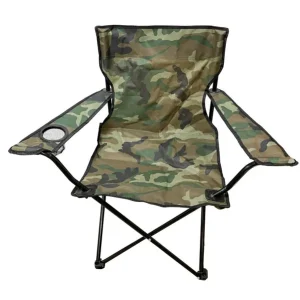 Betrouwbaar Benson Opvouwbare Campingstoel - 50 x 50 x 80 cm - Camouflage - Lichtgewicht & Duurzaam