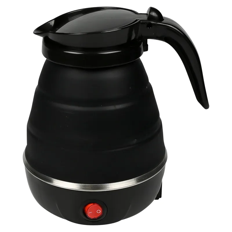 Lage Prijs Benson Opvouwbare Waterkoker - 600 ml - Zwart - 600W - Siliconen & RVS