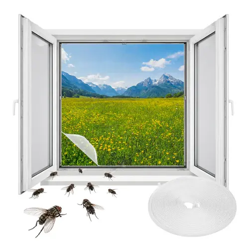 Repest Raamhor - 160 x 130 cm - Inclusief Klittenband - Wit Shop Nu