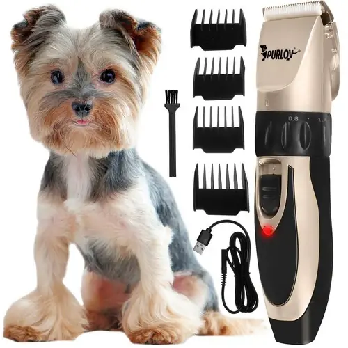 Koop Vandaag Purlov Hondentondeuse Set - Draadloos - 5-Staps Verstelling - USB Oplaadbaar