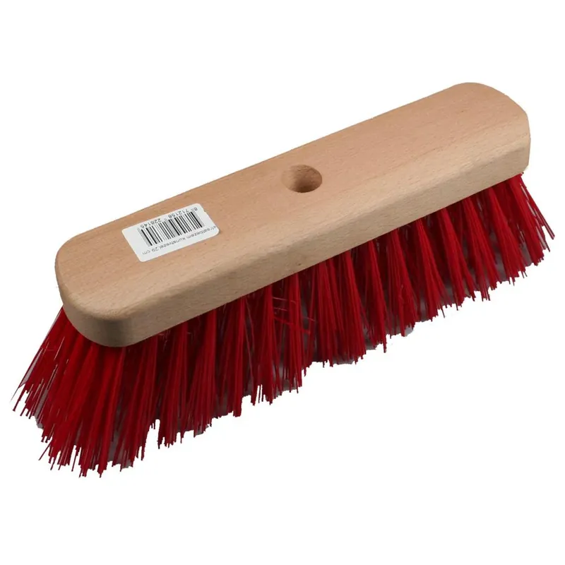 Benson Straatbezem - 29 cm - Rood - 6 Rijen - Exclusief Steel Betaalbaar