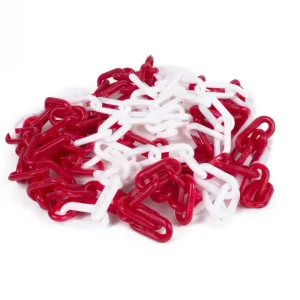 Laatste Kans Benson Veiligheidsketting - 5 meter - 8 mm - Rood/Wit
