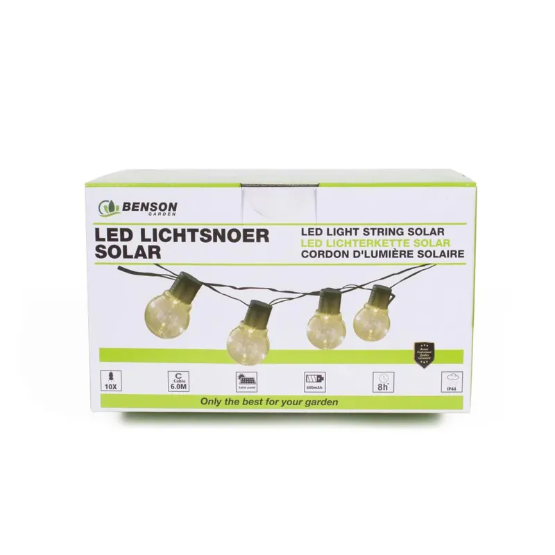 Koop Online Benson Solar Lichtsnoer - 10 LED - 6 Meter - Sfeerverlichting