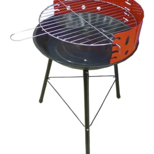 Op = Op Benson Compacte Barbecue - 4 Niveaus - 36 x 36 x 51.5 cm - Rood/Zwart