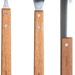 Benson BBQ Accessoireset - 3-Delig - RVS - Spatel, Vork en Tang Beperkte Voorraad
