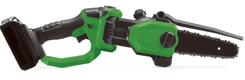 Koopje Hofftech Accu Kettingzaag 20V – Eenhandsbediening – 2000 mAh Li-ion – Incl. Snellader