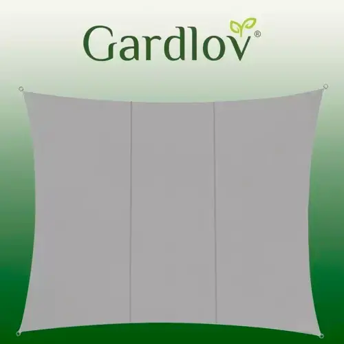 Betrouwbaar Gardlov Rechthoekig Schaduwdoek - 4 x 3 m - Grijs