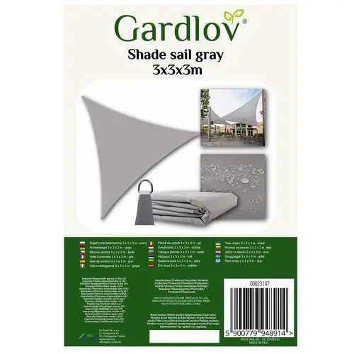 Bestseller Gardlov Driehoek Schaduwdoek - 3 x 3 x 3 m - Grijs
