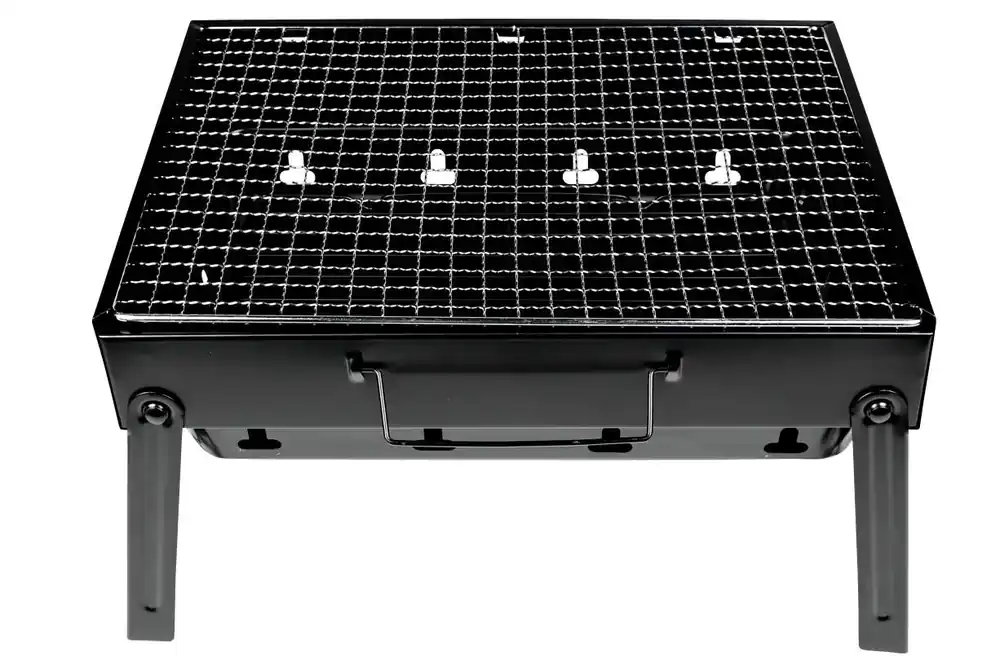 Meest Verkocht Benson Compacte Barbecue met Handvat - Draagbaar - 35 x 27 x 20 cm - Zwart