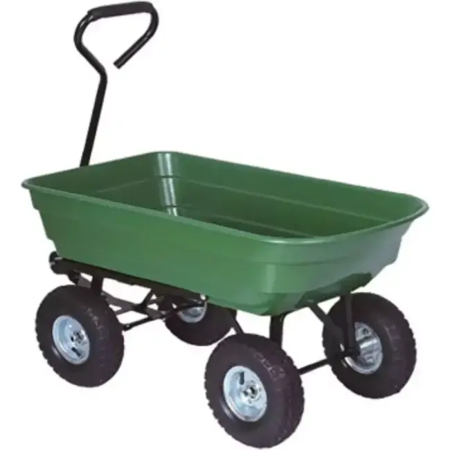 Benson Tuinkar met Kiepfunctie - 52 Liter - 136 kg Laadvermogen - 4 Luchtbanden Flitsaanbieding