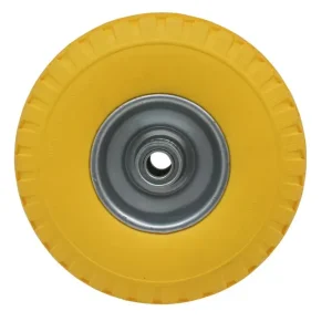 Populair Benson Anti-lek Wiel 3.00-4" - 260x85mm - Stalen Velg - Geel
