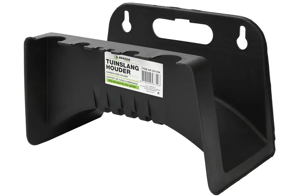 Benson Tuinslanghouder - Wandmodel - Zwart - Voor 15 Meter Slang Lage Kosten