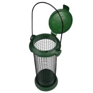 Benson Vogelvoedersilo - 19 cm - Staal en PP - Groen - Vogelvoer Dagaanbieding