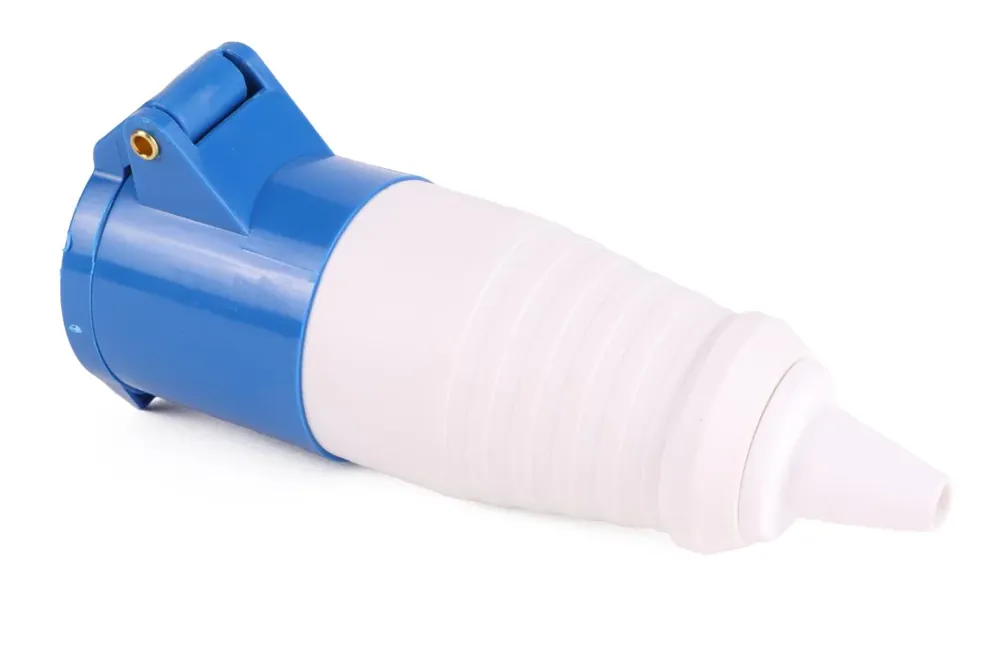 Benson 3-polige CEE Koppeling - 16A - Spatwaterdicht - Blauw - 132 mm Nu Kopen